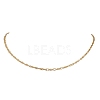 304 Stainless Steel Figaro Chain Singapore Chain Necklaces for Women NJEW-JN05591-2