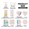 DIY Two Tone 3D Printed Drop Earring Making Kit DIY-FW0001-18-2