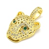 Brass Micro Pave Cubic Zirconia Pendants KK-K354-13D-G-2