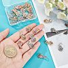 30Pcs 3 Colors Rack Plating Alloy European Dangle Charms MPDL-FH0001-06-3
