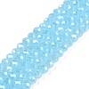 Electroplate Glass Beads Strands EGLA-A044-J4mm-A04-1