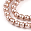 Baking Paint Pearlized Glass Pearl Round Bead Strands X-HY-Q003-4mm-11-3