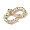 Rack Plating Brass Micro Pave Cubic Zirconia Spring Gate Rings Clasps KK-NH0002-18G-01-2