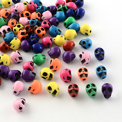 Opaque Acrylic Beads X-SACR-S747-M-1