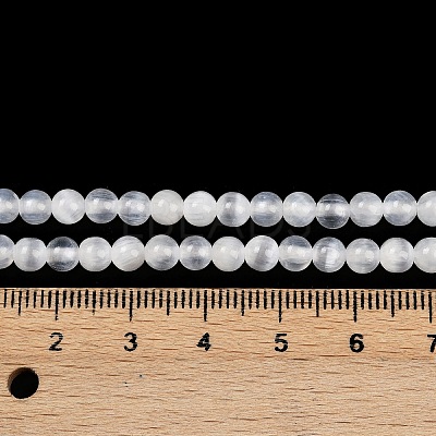 Natural Selenite Beads Strands G-L552H-16C-1
