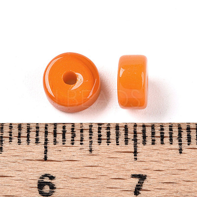 Opaque Solid Color Glass Beads GLAA-N007-6x3mm-A07-1