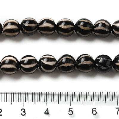 Tibetan Style dZi Beads Strands TDZI-NH0001-A01-01-1