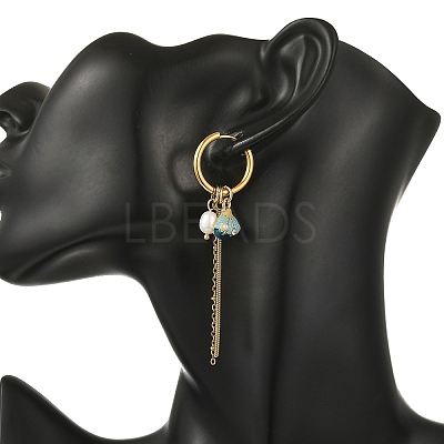 Alloy Rhinestone Hoop Earrings EJEW-JE07389-1