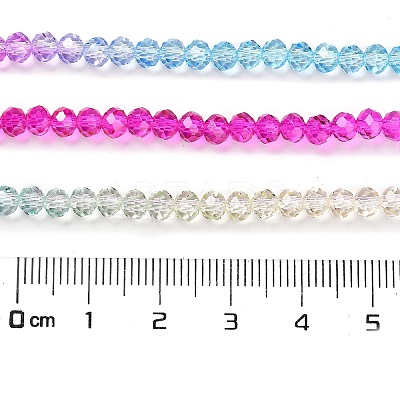 Transparent Painted Glass Beads Strands DGLA-A034-T4mm-A14-1
