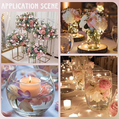 12Pcs Cloth Artificial Flower Head AJEW-SC0031-58B-1