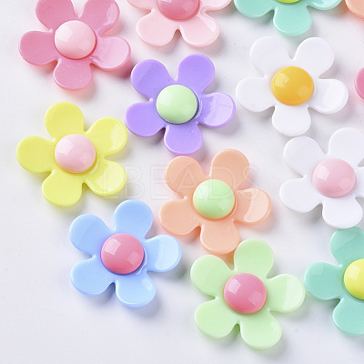 Opaque Acrylic Beads X-SACR-N007-D-02-1