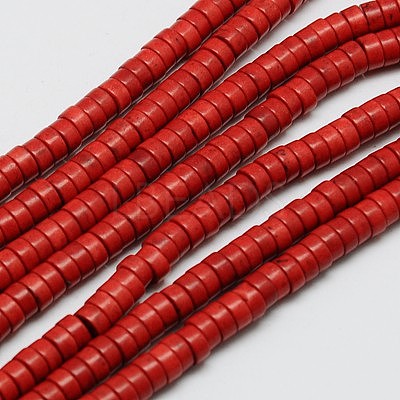 Synthetic Turquoise Beads Strands X-TURQ-G110-6x3mm-01-1