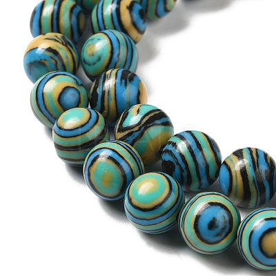 Synthetic Malachite Dyed Beads Strands G-P507-02A-09-1