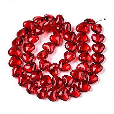 Transparency Glass Beads Strands X-GLAA-T023-13A-1