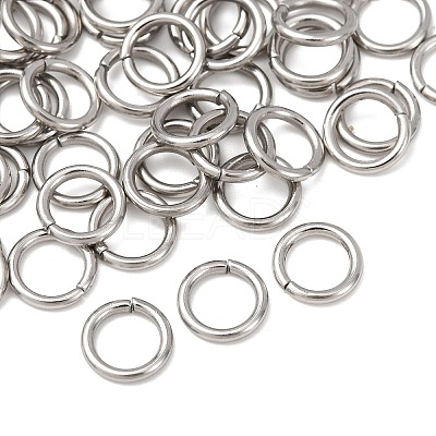Tarnish Resistant 304 Stainless Steel Open Jump Rings X-STAS-Q186-02-8x1.2mm-1