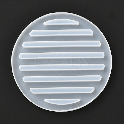 Flat Round Silicone Cup Mat Molds DIY-I065-06-1