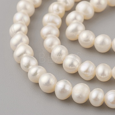 Natural Cultured Freshwater Pearl Beads Strands PEAR-G007-33-1
