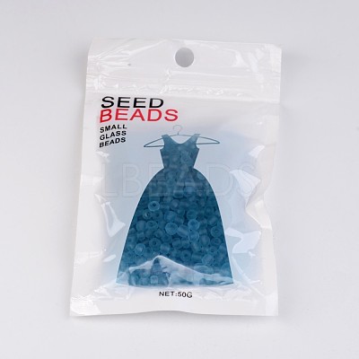 6/0 Frosted Round Glass Seed Beads X-SEED-A008-4mm-M3-1