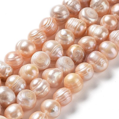 Natural Cultured Freshwater Pearl Beads Strands PEAR-E019-18-1