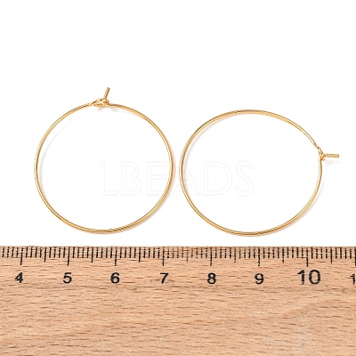 SHEGRACE Brass Hoop Earrings Findings XGR0005G-70G-A-1