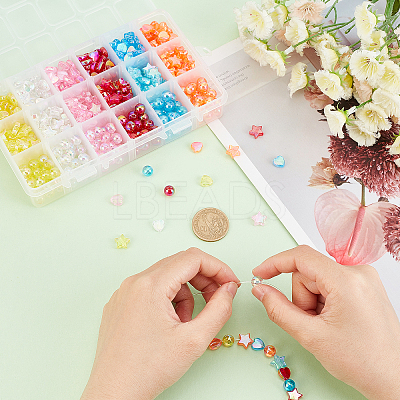 690Pcs 18 Style Transparent Acrylic Beads TACR-PH0001-40-1