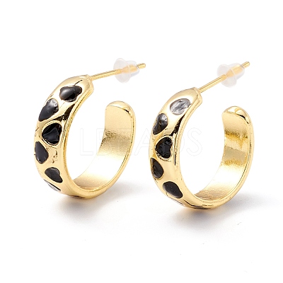 Real 18K Gold Plated Brass Stud Earrings for Women EJEW-I684-06G-04-RS-1
