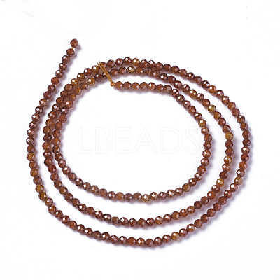 Cubic Zirconia Beads Strands G-F596-48H-2mm-1