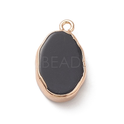 Natural Obsidian Pendants X-G-K333-01I-02-1