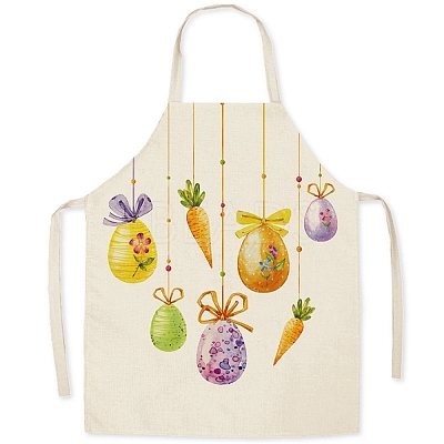Cute Easter Egg Pattern Polyester Sleeveless Apron PW-WG98916-45-1