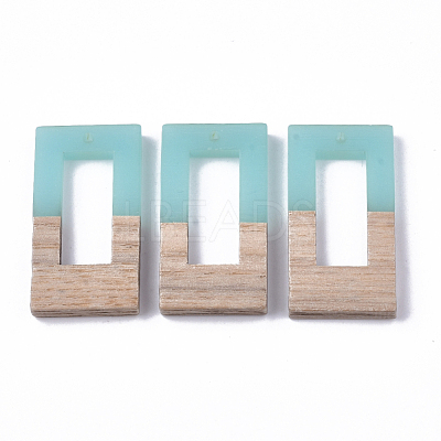 Resin & Walnut Wood Pendants RESI-S358-26A-1