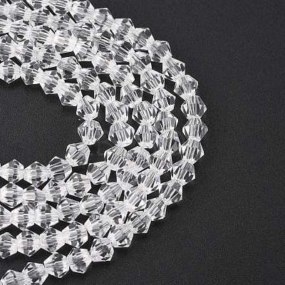 Transparent Glass Beads Strands EGLA-A039-T4mm-D13-1