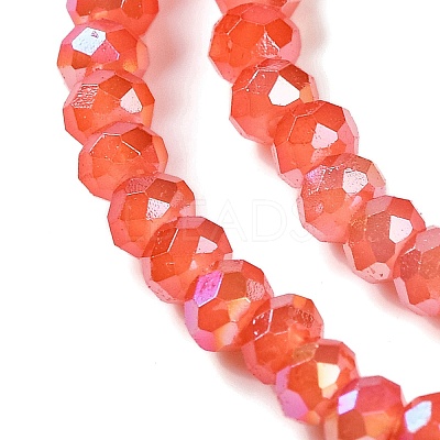 Baking Electroplate Glass Beads Strands DGLA-A039-J10mm-BM-1