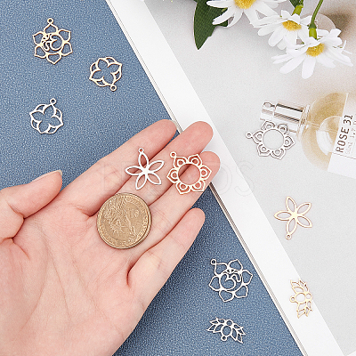 201 Stainless Steel Pendants STAS-UN0014-08-1
