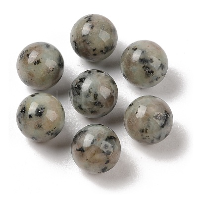 Natural Sesame Jasper No Hole Sphere Beads G-K353-04D-36-1
