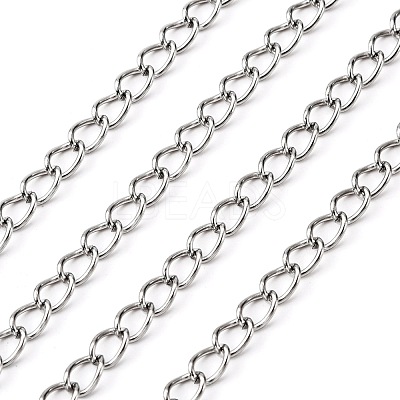 Tarnish Resistant 304 Stainless Steel Curb Chains CHS-Q001-22-1