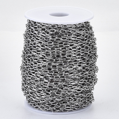 Tarnish Resistant 304 Stainless Steel Cable Chains CHS-S001-10A-P-1