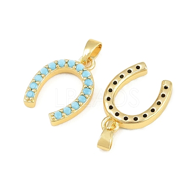 Brass Micro Pave Light Sky Blue Cubic Zirconia Pendants CU-CBABDE1-08G-1