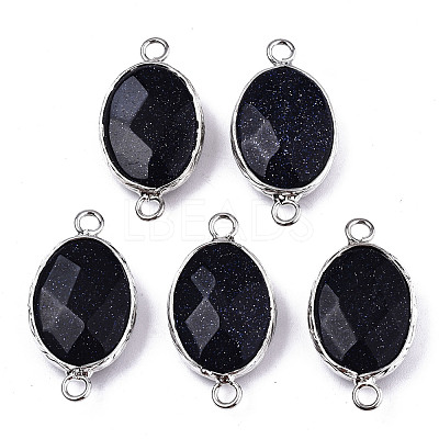 Synthetic Blue Goldstone Links/Connectors G-T131-102-01-1