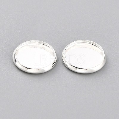 304 Stainless Steel Cabochon Settings STAS-Y001-12C-S-1