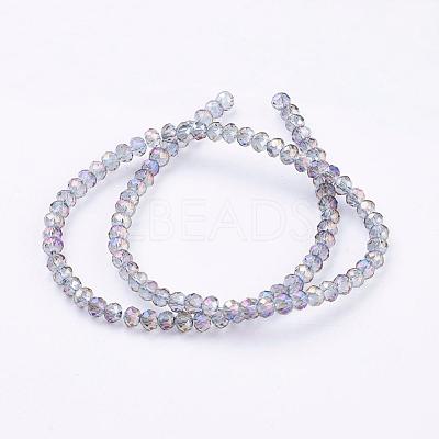 Electroplate Glass Beads Strands EGLA-D020-3x2mm-73-1