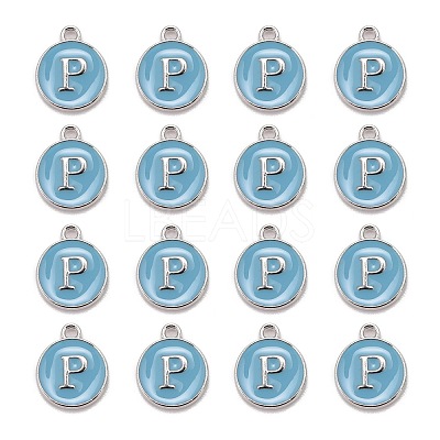 Platinum Plated Alloy Enamel Charms LS-X-ENAM-S118-04P-P-1