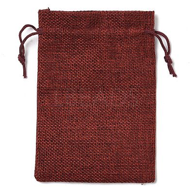 Christmas Theme Jute Cloth Storage Bags ABAG-F010-01B-05-1