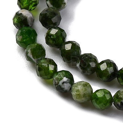 Natural Diopside Beads Strands X-G-G188-B14-02-1