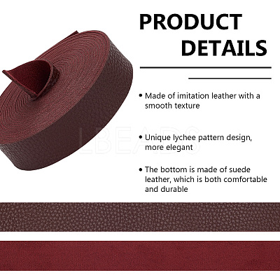 Flat Imitation Leather Cord OCOR-WH0086-69C-02-1