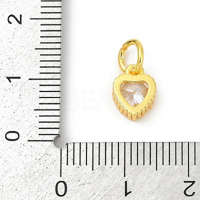 Brass Micro Pave Cubic Zirconia Pendants KK-H204-01G-05-1