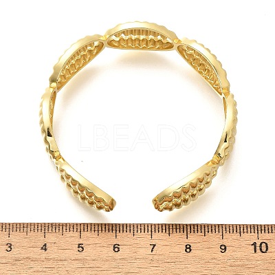 Brass Cuff Bangles for Women BJEW-U018-02G-1