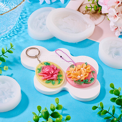4Pcs 4 Styles Silicone Soap Molds DIY-TA0013-19-1
