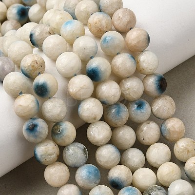 Natural Blue Ice Glacierite Stone Beads Strands G-G078-A01-02-1