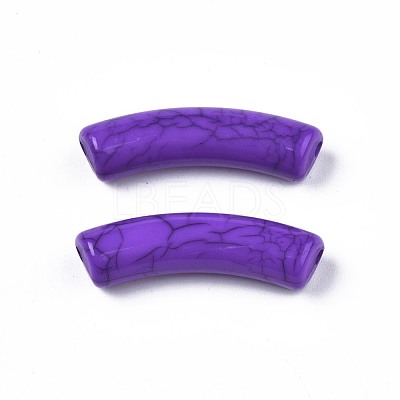 Opaque Crackle Acrylic Beads MACR-S372-002N-011-1