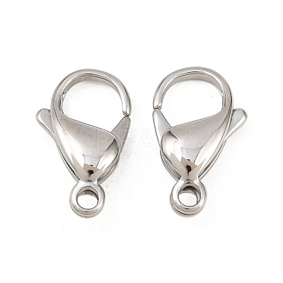 Tarnish Resistant 316 Surgical Stainless Steel Lobster Claw Clasps STAS-316-FL18A-1